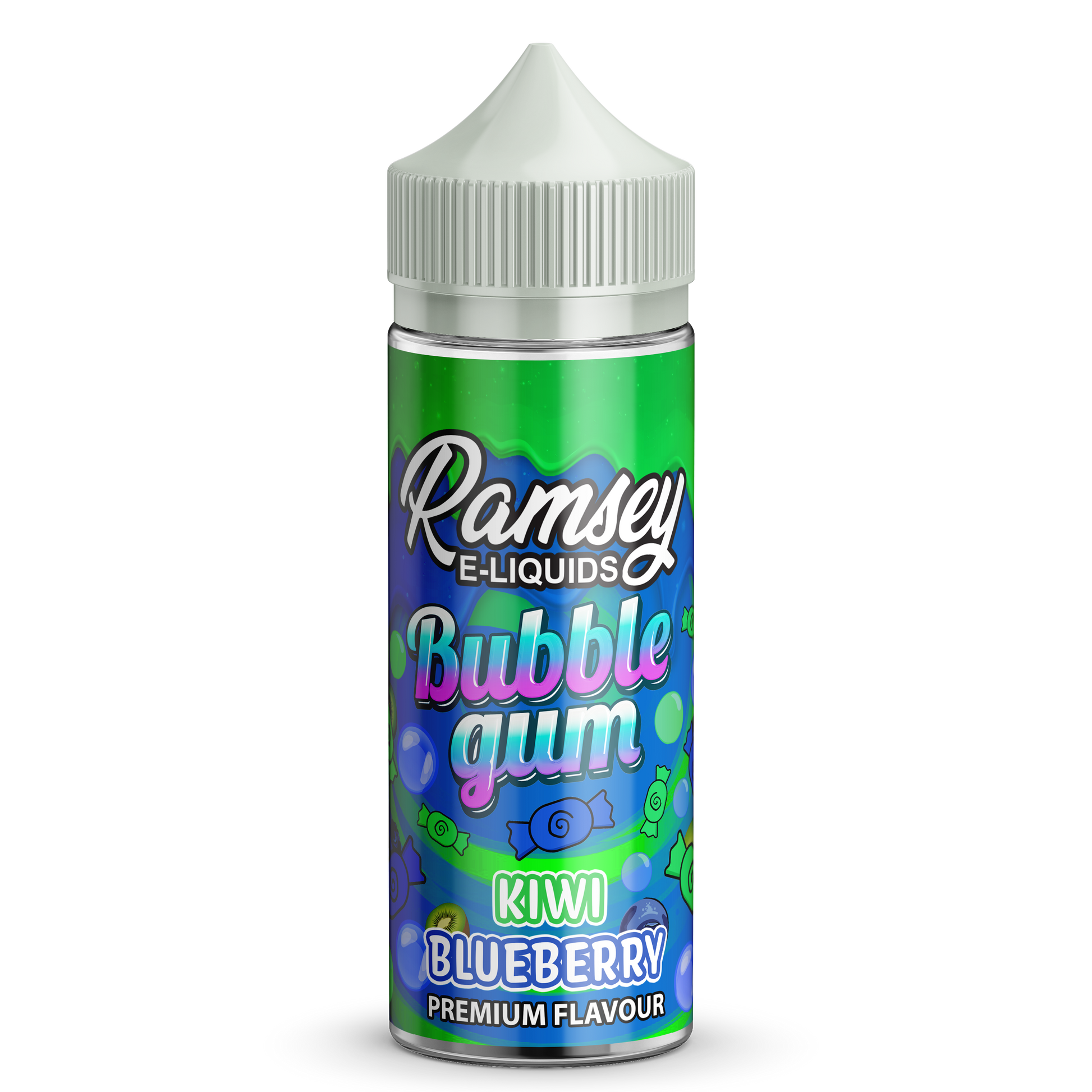 Kiwi Blueberry E-Liquid by Ramsey E-Liquids - Shortfills UK