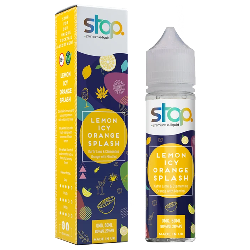 Stop Lemon Icy Orange Splash 0mg 50ml Shortfill E-Liquid