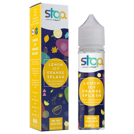 Stop Lemon Icy Orange Splash 0mg 50ml Shortfill E-Liquid