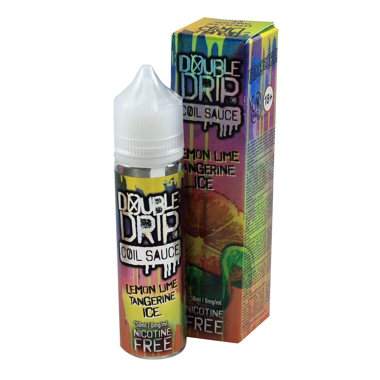 Double Drip Lemon Lime Tangerine Ice 50ml Shortfill - 0mg Out Of Date 07-10-2021