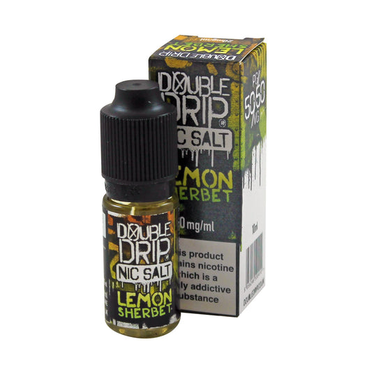 Double Drip Lemon Sherbet Nic Salt 10ml-10mg