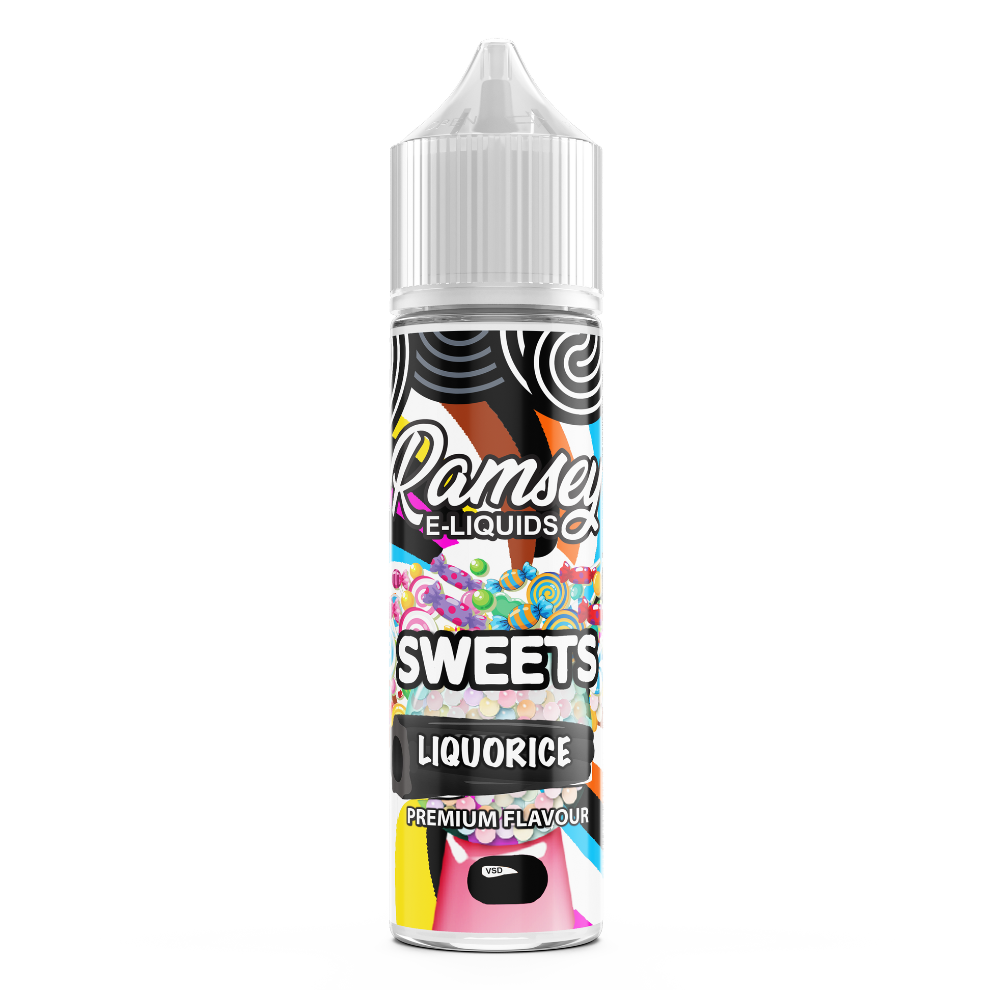 Ramsey E-Liquids Sweets: Licorice 0mg 50ml Shortfill E-Liquid