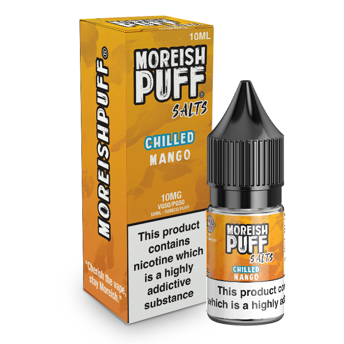 Moreish Puff Salts Mango Chilled 10ml Nic Salt-10mg