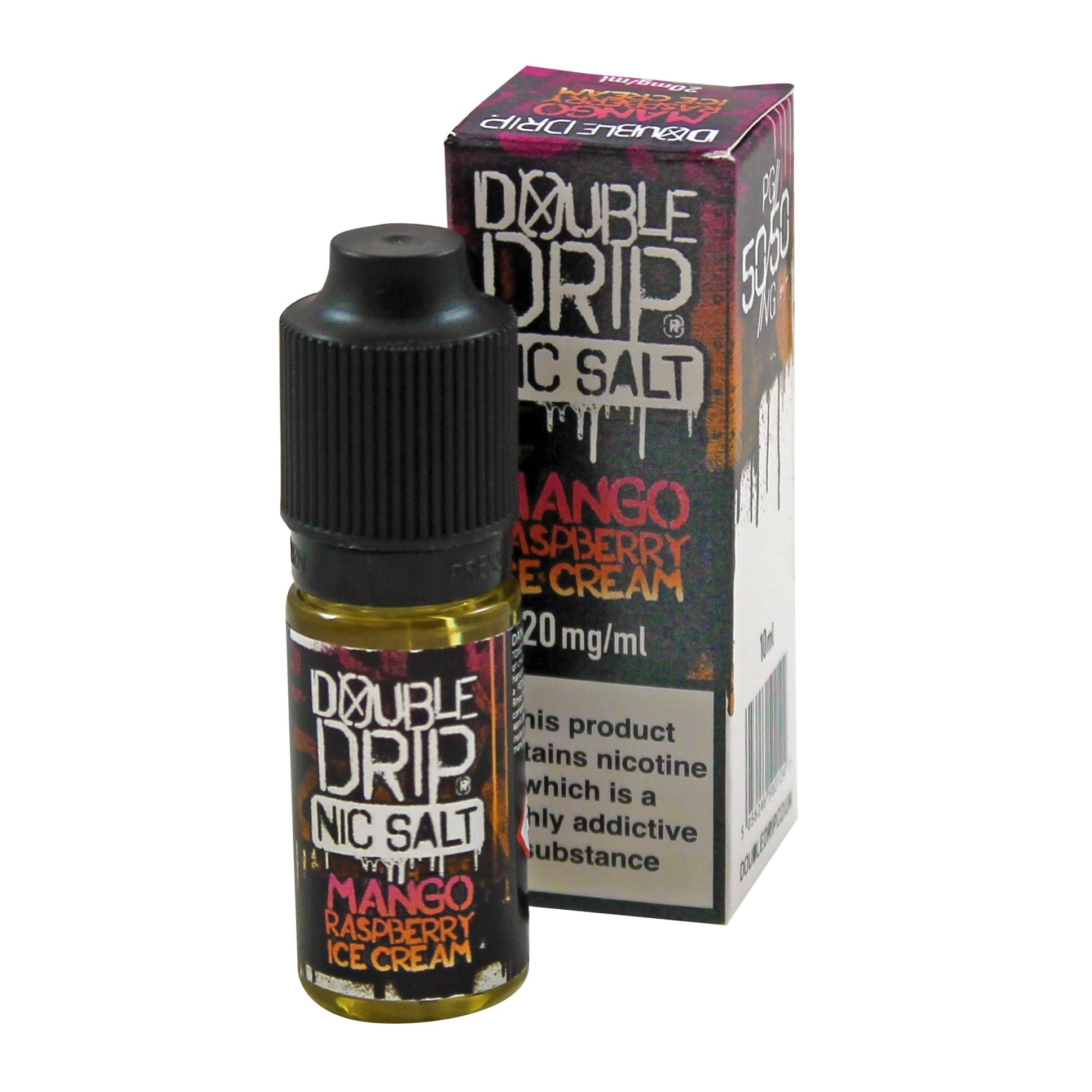 Double Drip Mango Raspberry Ice Cream Nic Salt 10ml-10mg