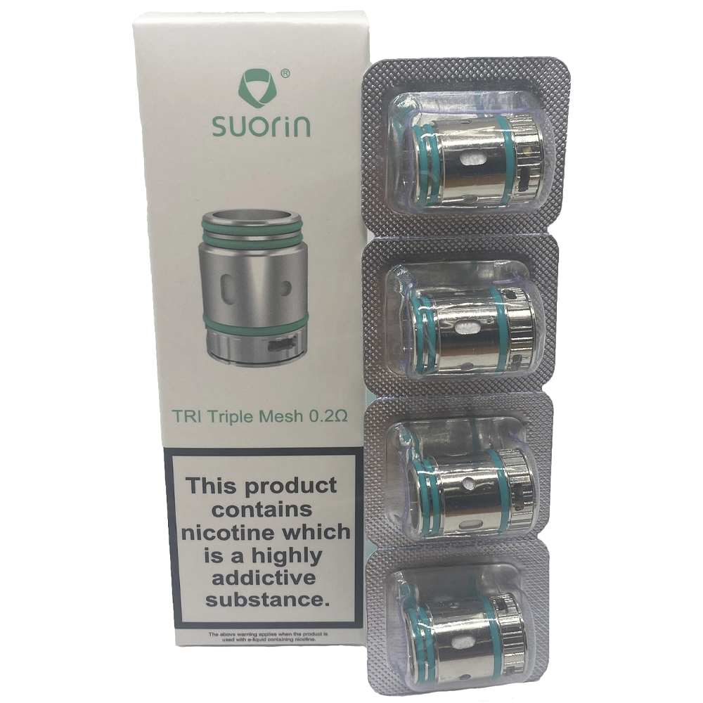 Suorin Trio Replacement Coils 4 Pack-TRI Triple Mesh 0.2ohm