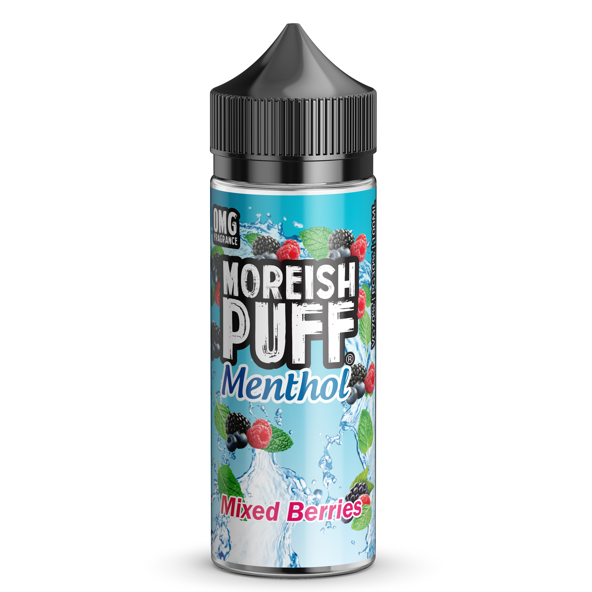 Moreish Puff Menthol Mixed Berries 0mg 100ml Shortfill E-Liquid