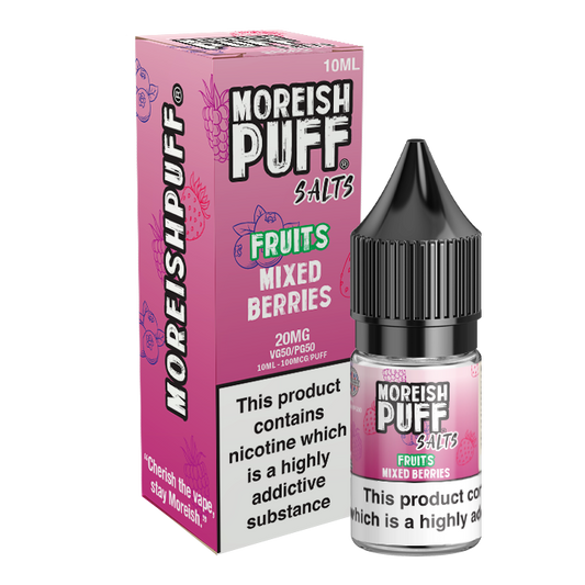 Moreish Puff Fruits Mixed Berries 10ml Nic Salt-10mg