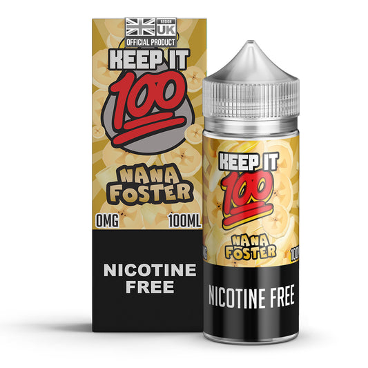 Keep It 100 Nana Foster 0mg 100ml Shortfill E-Liquid