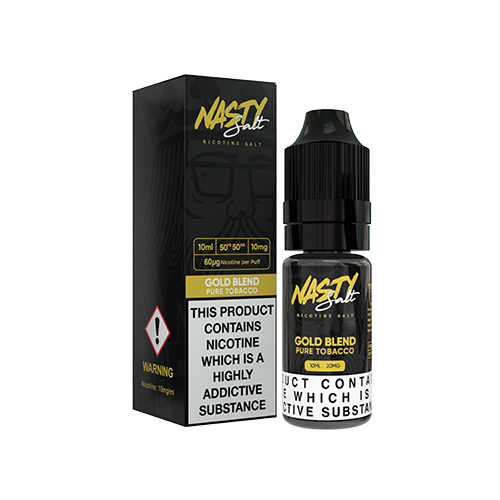 Nasty Juice Nasty Salt: Gold Blend E-Liquid 10ml-10mg