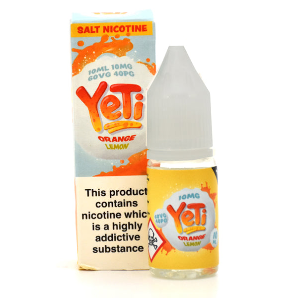 Yeti Orange Lemon 10ml Nic Salt-10mg