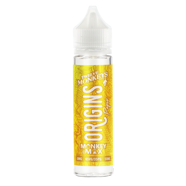 Twelve Monkeys Origins Papio E-Liquid 50ml Shortfill (Dated 05/2020)