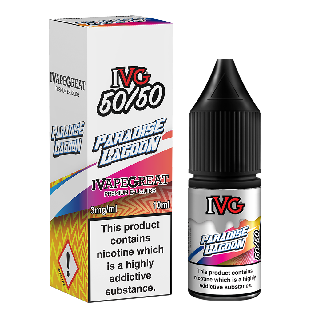 IVG Crushed 50/50: Paradise Lagoon 10ml E-Liquid-6mg