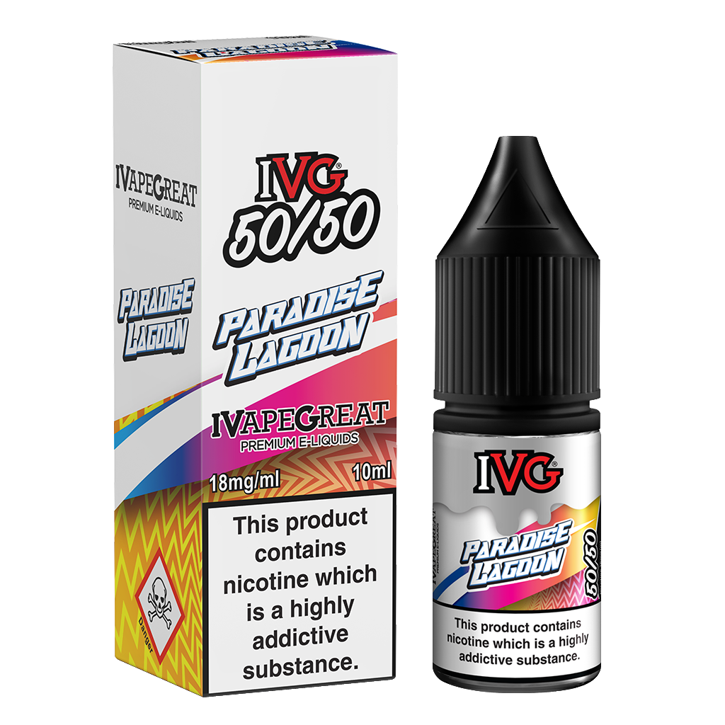 IVG Crushed 50/50: Paradise Lagoon 10ml E-Liquid-18mg