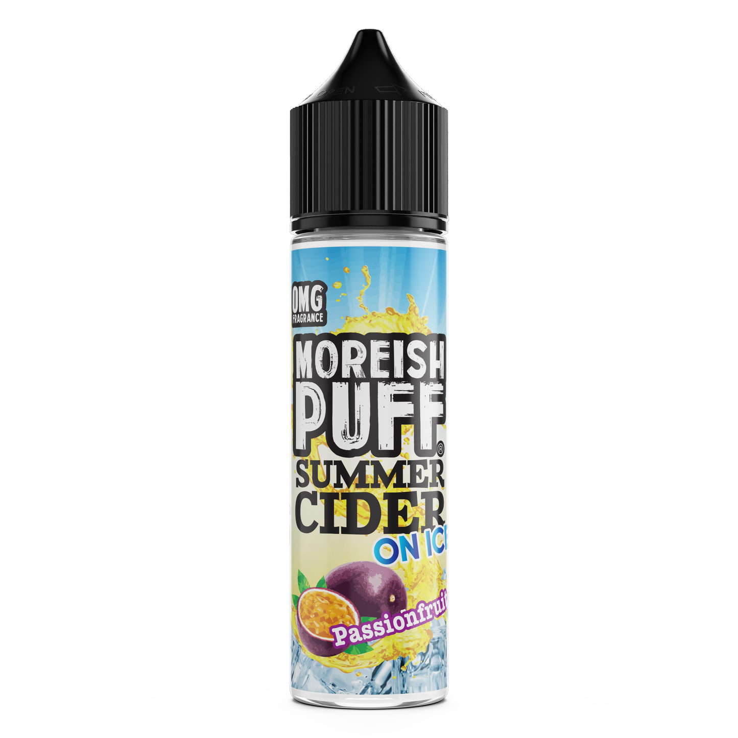 Moreish Puff Summer Cider On Ice: Passionfruit 0mg 50ml Shortfill E-Liquid