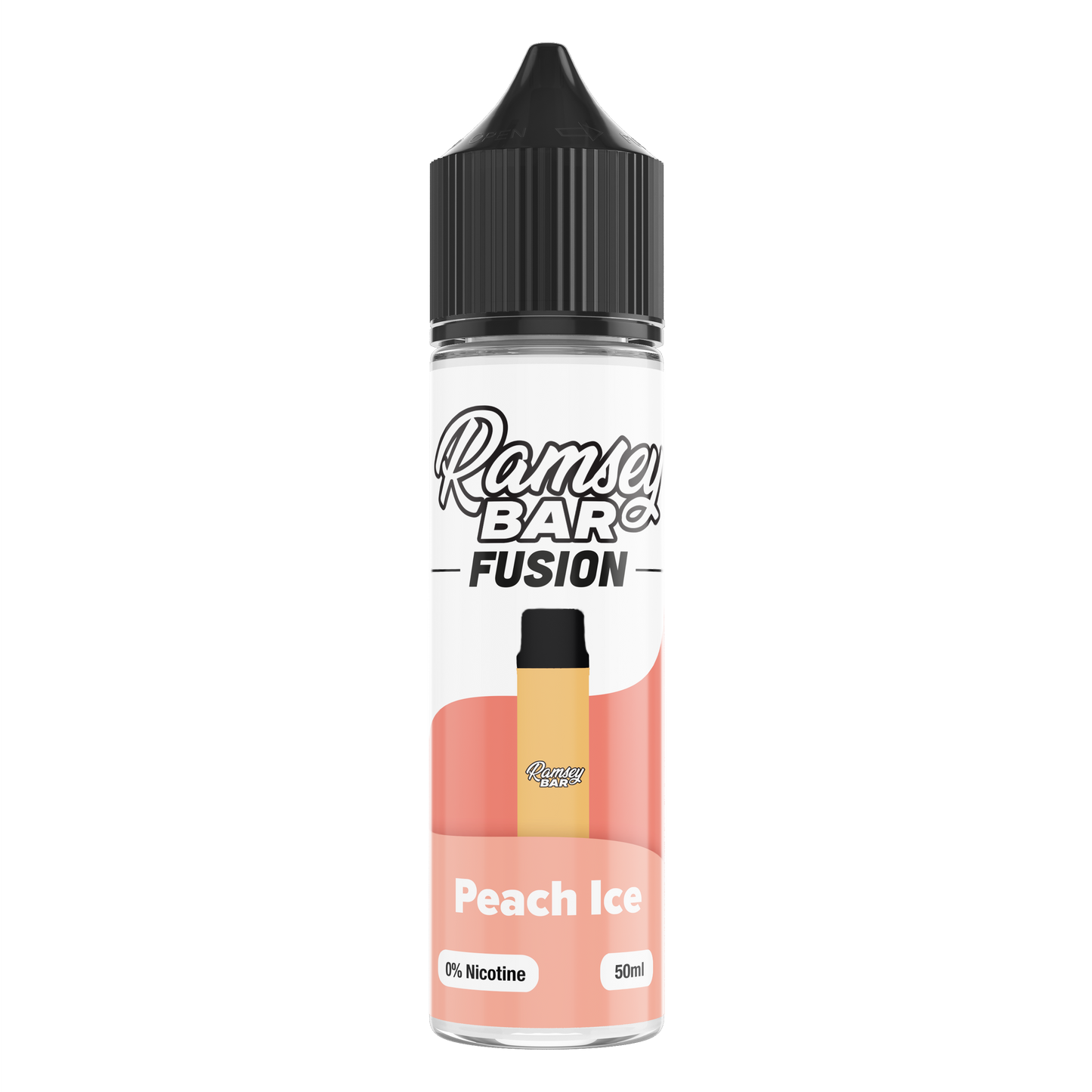 Ramsey Bar Fusion Peach Ice 50ml Shortfill E-Liquid