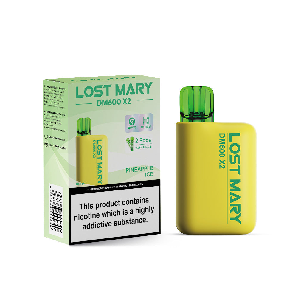 Lost Mary DM600 X2 Pineapple Ice Disposable Vape