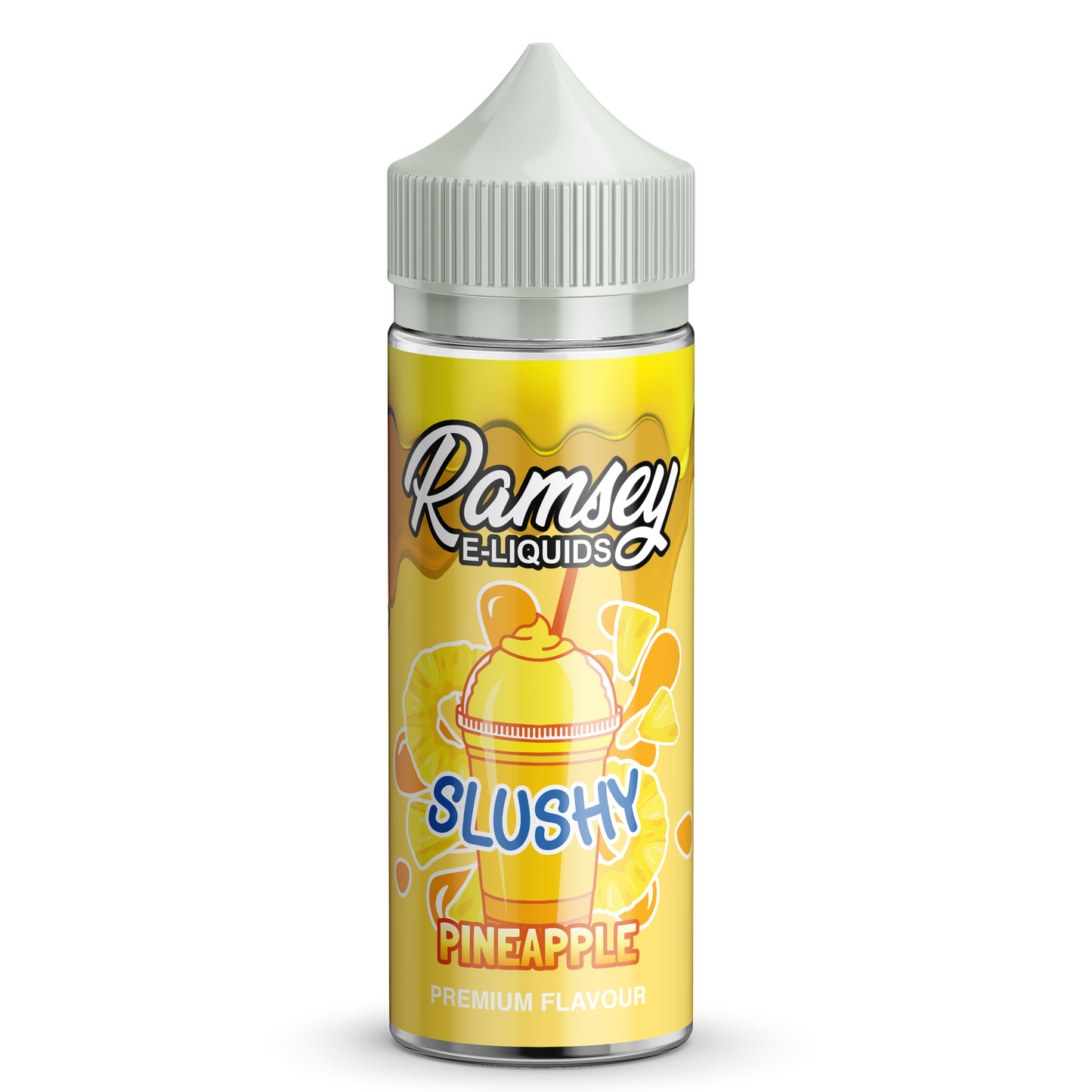 Ramsey E-Liquids Slushy Pineapple 0mg 100ml Shortfill E-Liquid