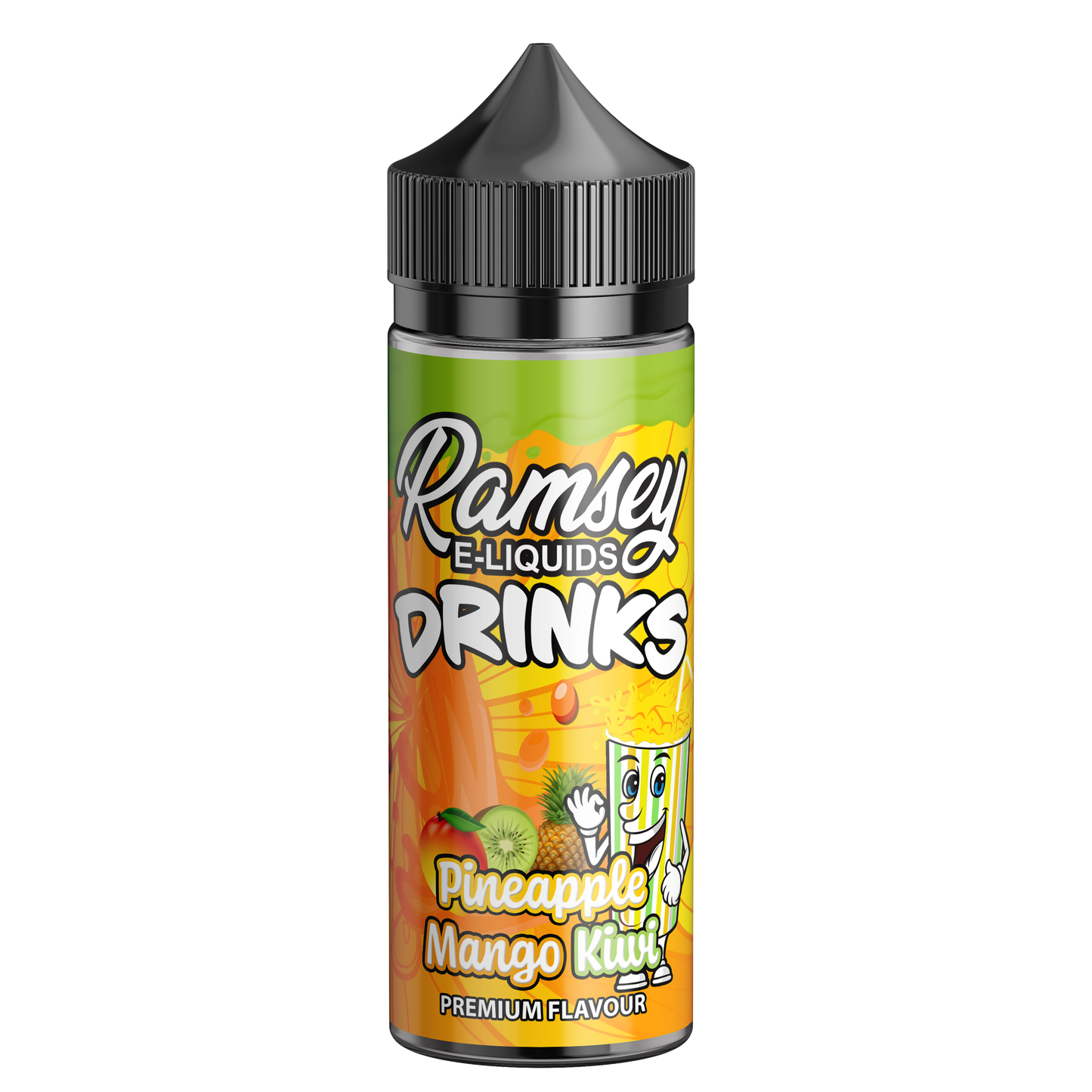 Ramsey E-Liquids Drinks Pineapple Mango Kiwi 100ml Shortfill