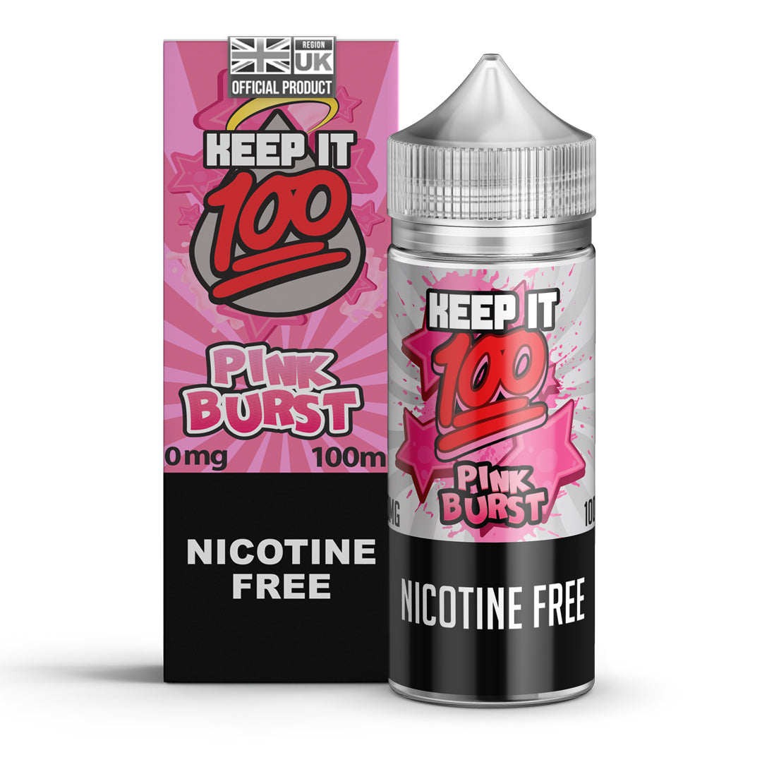 Keep It 100 Pink Burst 100ml Shortfill - 0mg-100ML