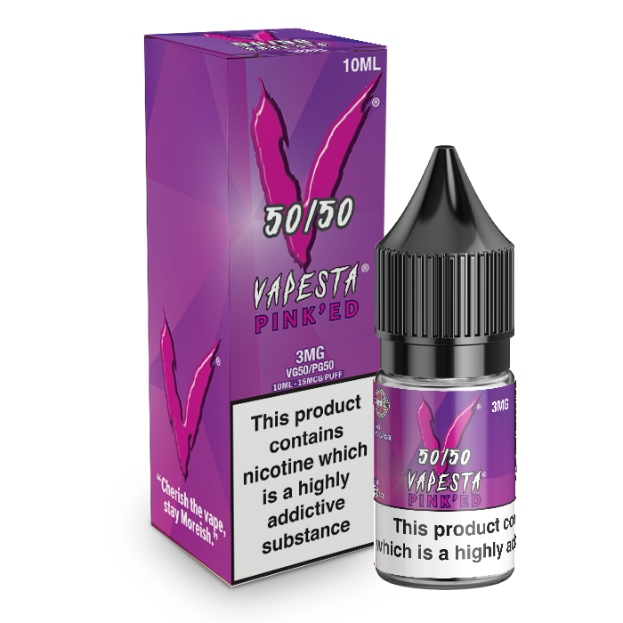 Vapesta 50/50: Pinked 10ml E-Liquid-3mg