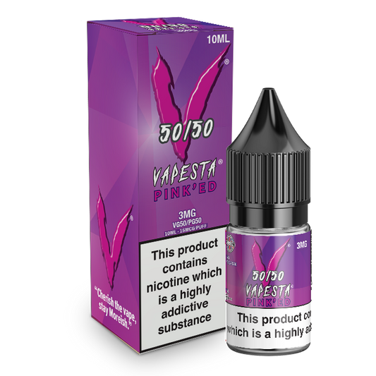 Vapesta 50/50: Pinked 10ml E-Liquid-3mg