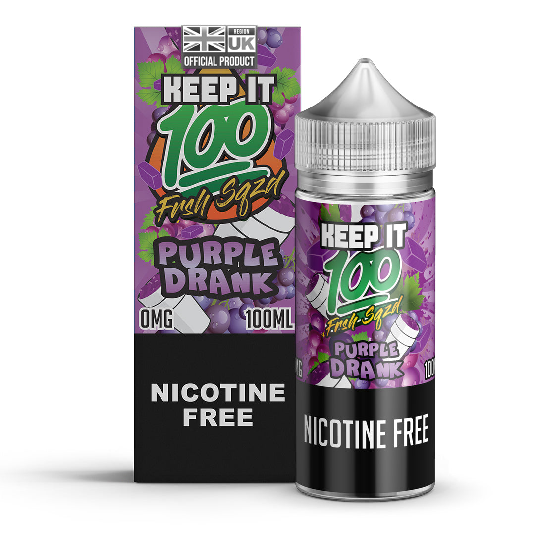 Keep It 100 Purple Drank 0mg 100ml Shortfill E-Liquid