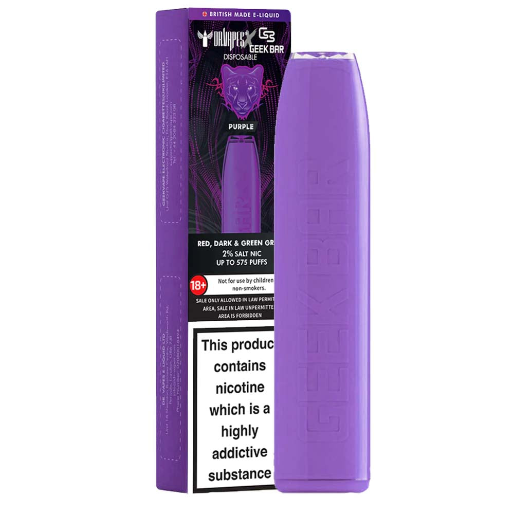 Dr Vapes Geek Bar Disposable Vape-Purple