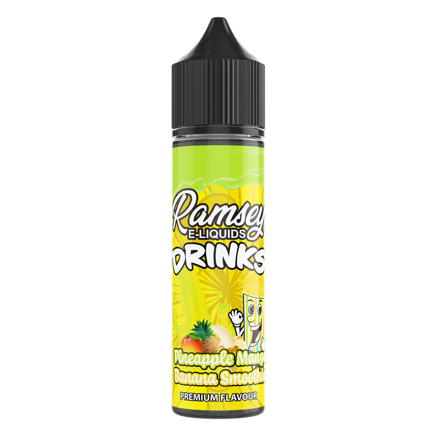 Ramsey E-Liquids Drinks Pineapple Mango Banana Smoothie 50ml Shortfill