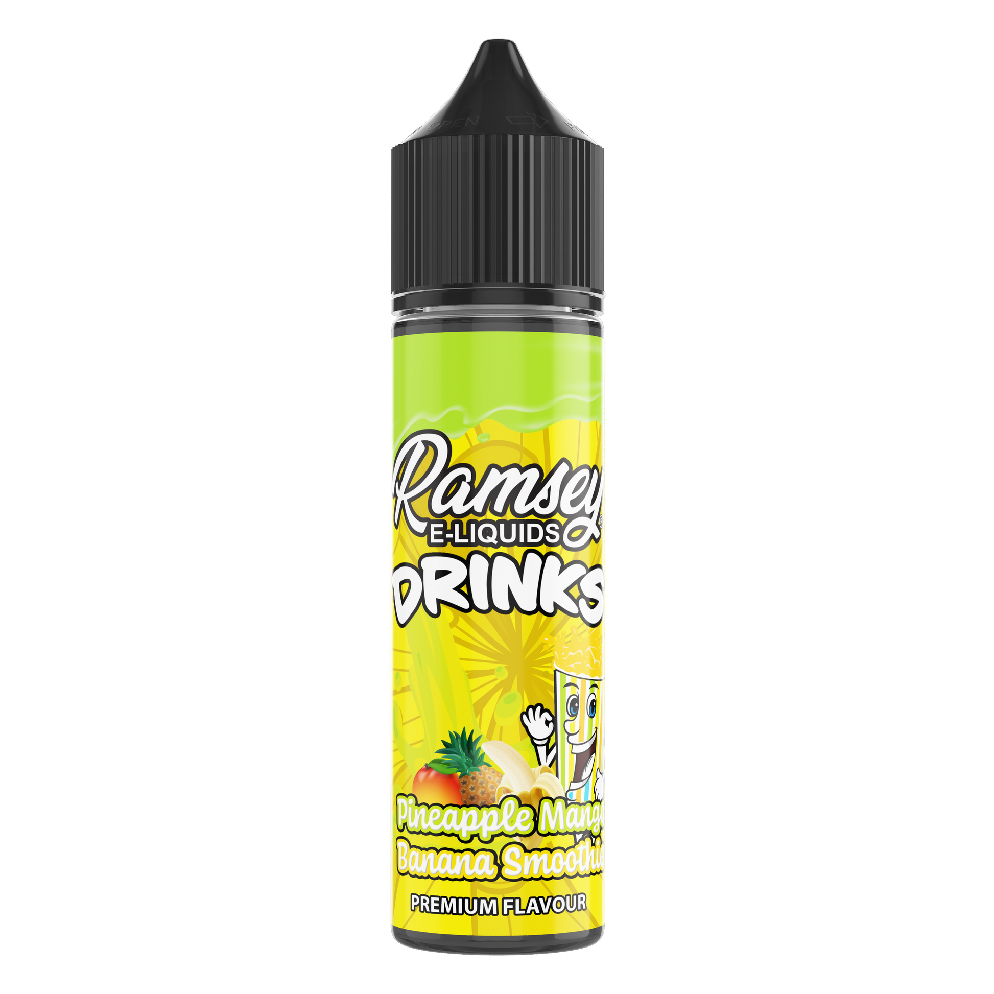 Ramsey E-Liquids Drinks Pineapple Mango Banana Smoothie 50ml Shortfill