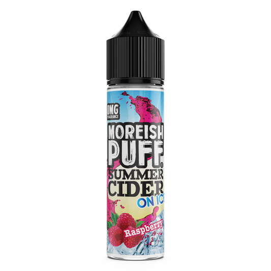 Moreish Puff Summer Cider On Ice: Raspberry 0mg 50ml Shortfill E-Liquid