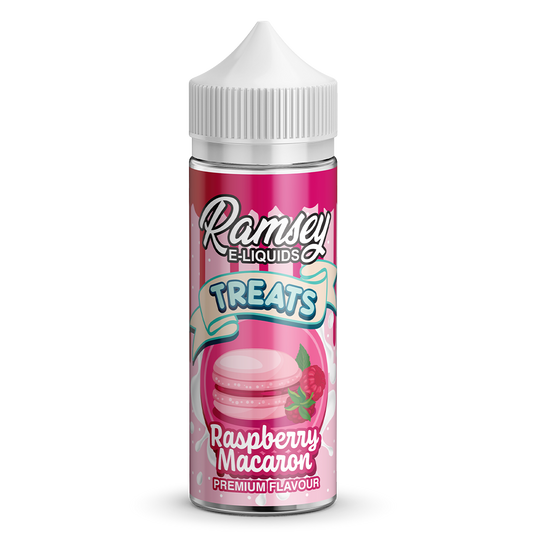 Ramsey E-Liquids Treats Raspberry Macaroon 0mg 100ml Shortfill E-Liquid