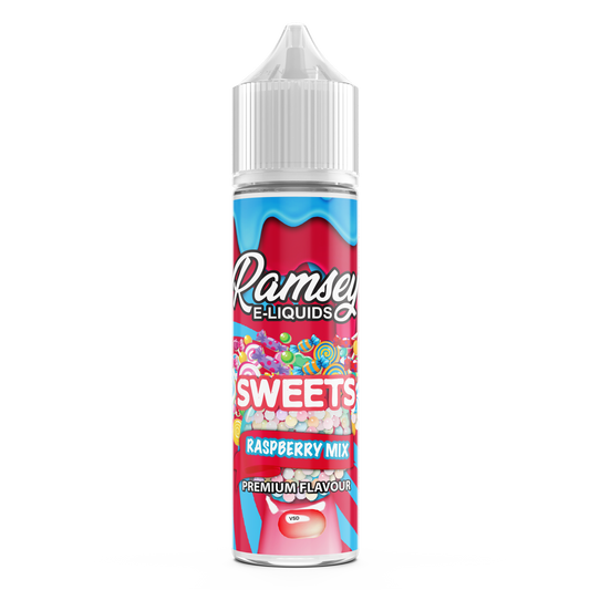 Ramsey E-Liquids Sweets: Raspberry Mix 0mg 50ml Shortfill E-Liquid