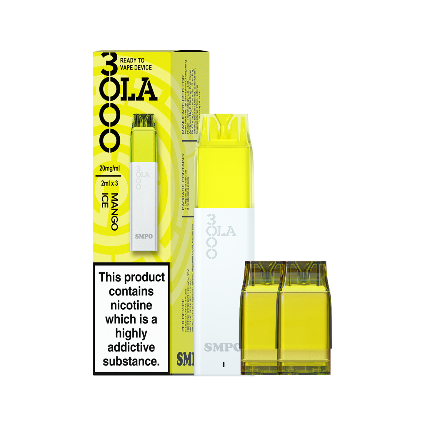 SMPO OLA 3000 Prefilled Pod Vape Kit