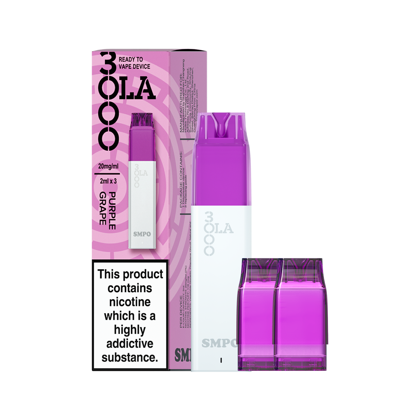 SMPO OLA 3000 Prefilled Pod Vape Kit