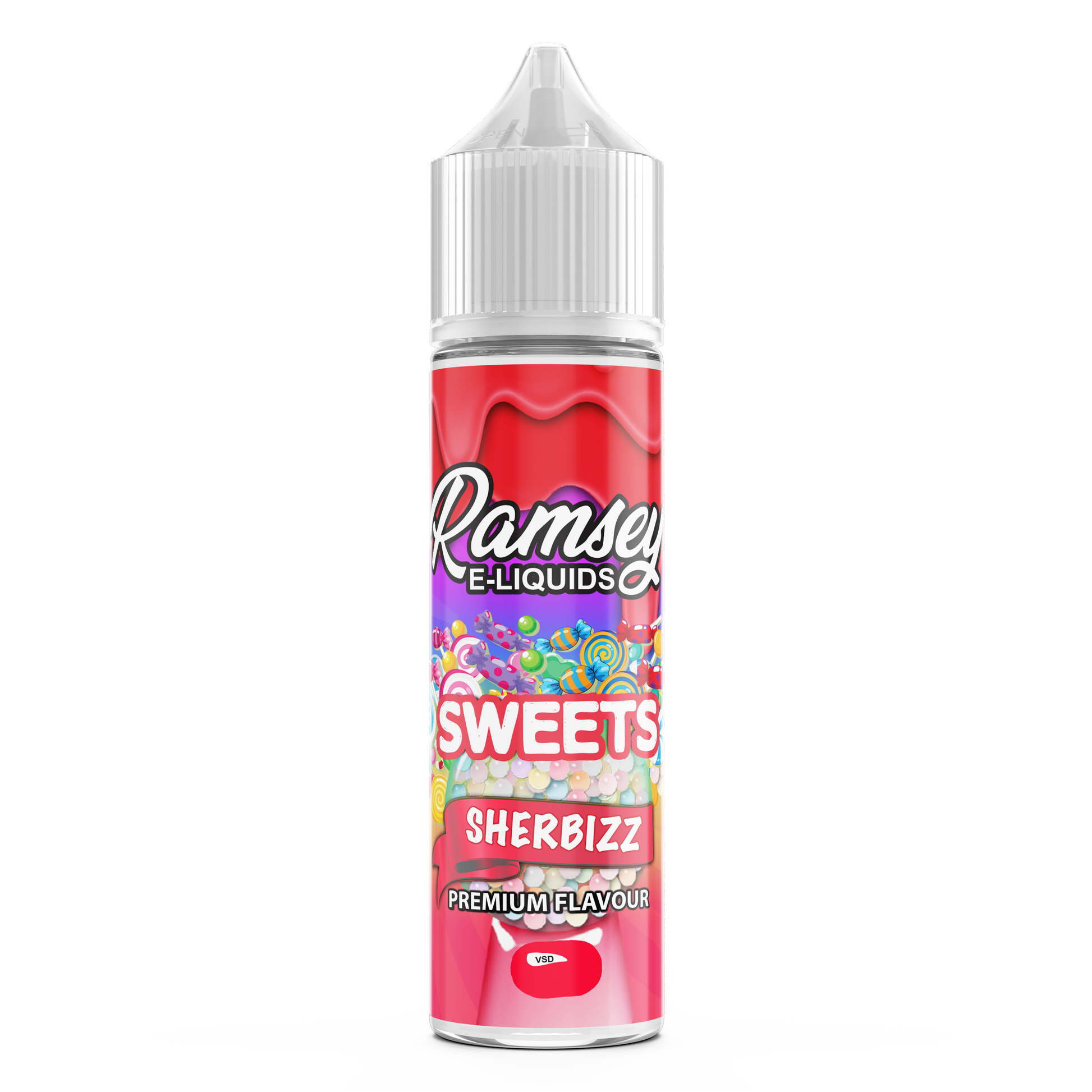 Ramsey E-Liquids Sweets: Sherbizz 0mg 50ml Shortfill E-Liquid