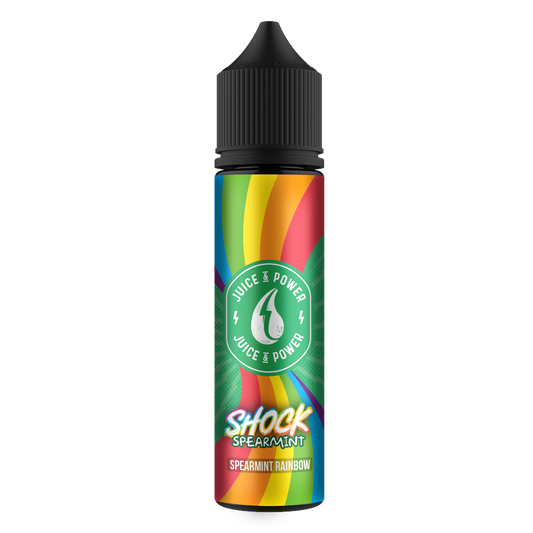 Juice N Power Shock Spearmint E-Liquid 50ml Shortfill DATED 08/22