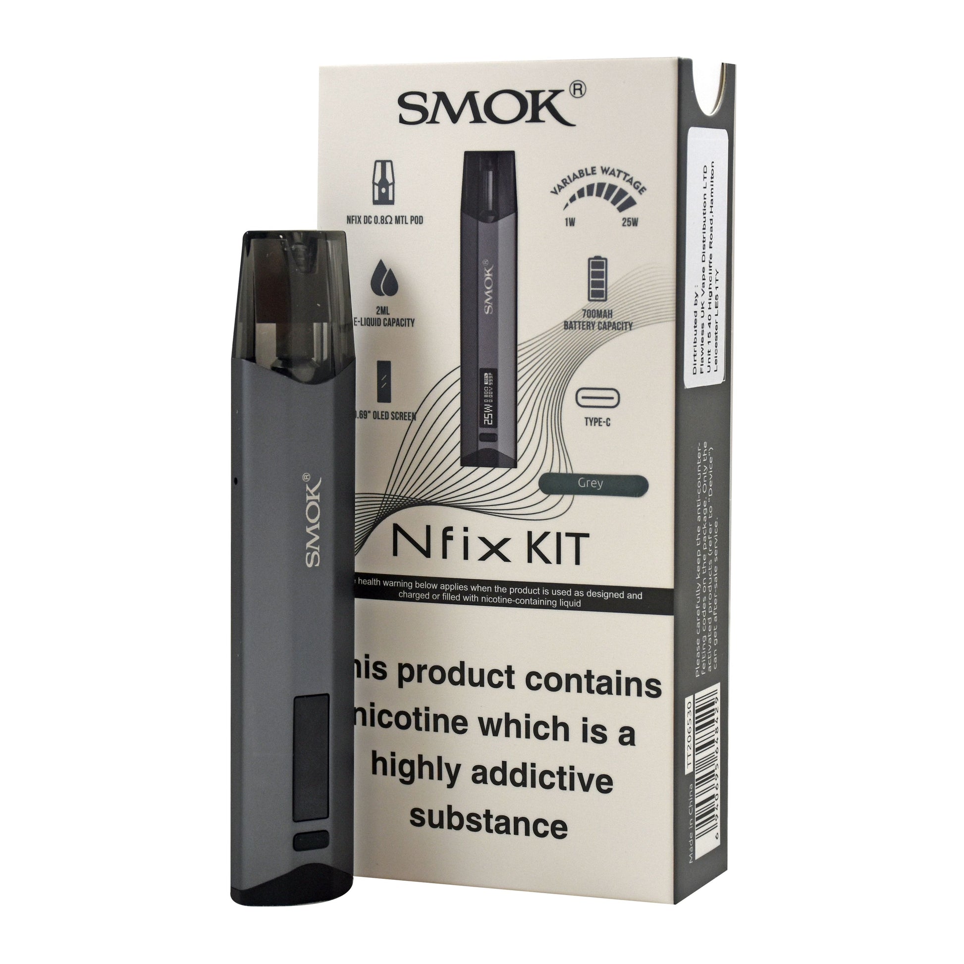 Smok Nfix Pod Vape Kit-Silver