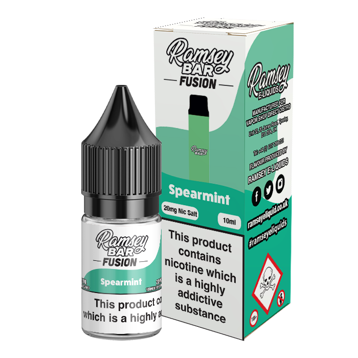 Ramsey Bar Fusion Spearmint 10ml Nic Salt-10mg