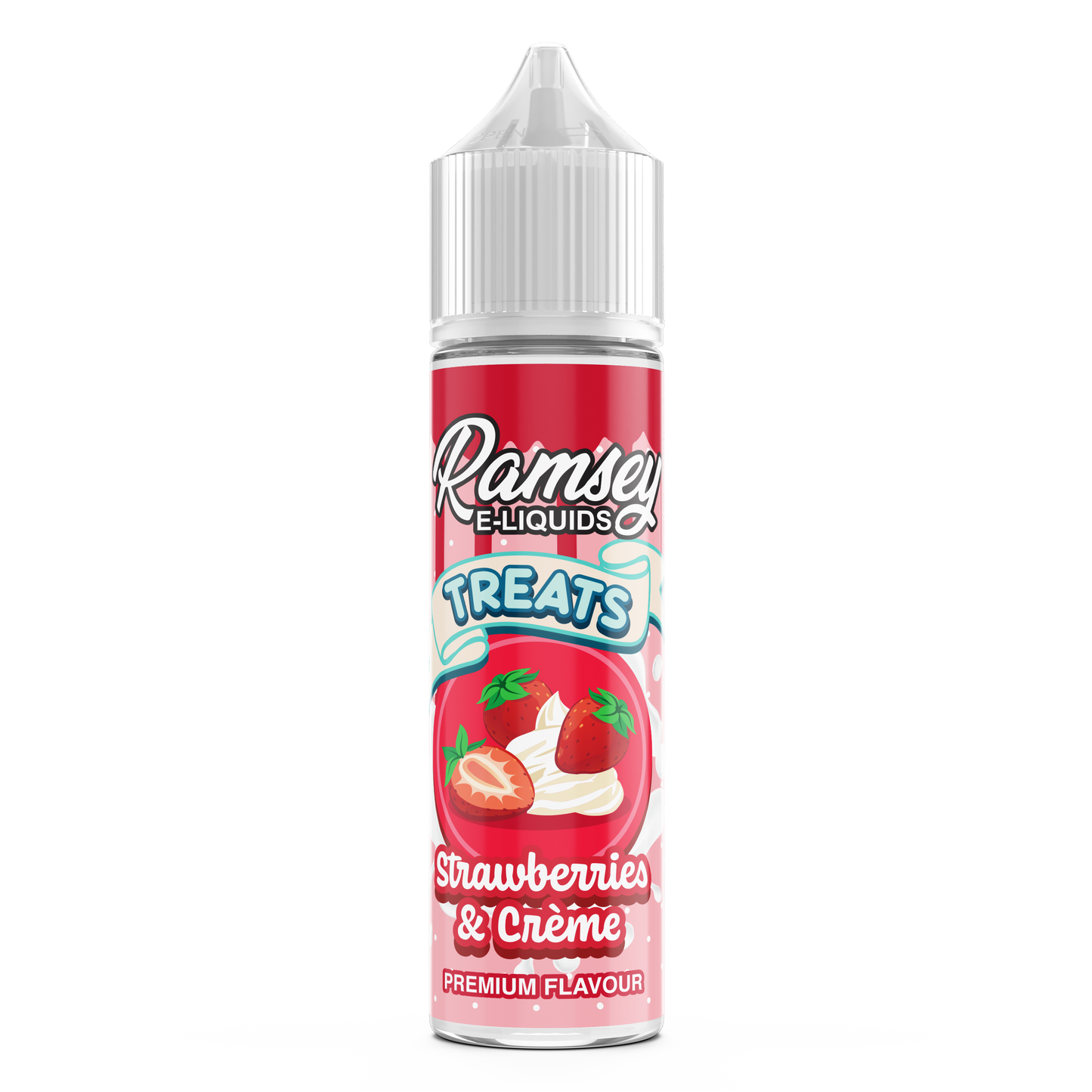 Ramsey E-Liquids Treats Strawberries Cream 0mg 50ml Shortfill E-Liquid