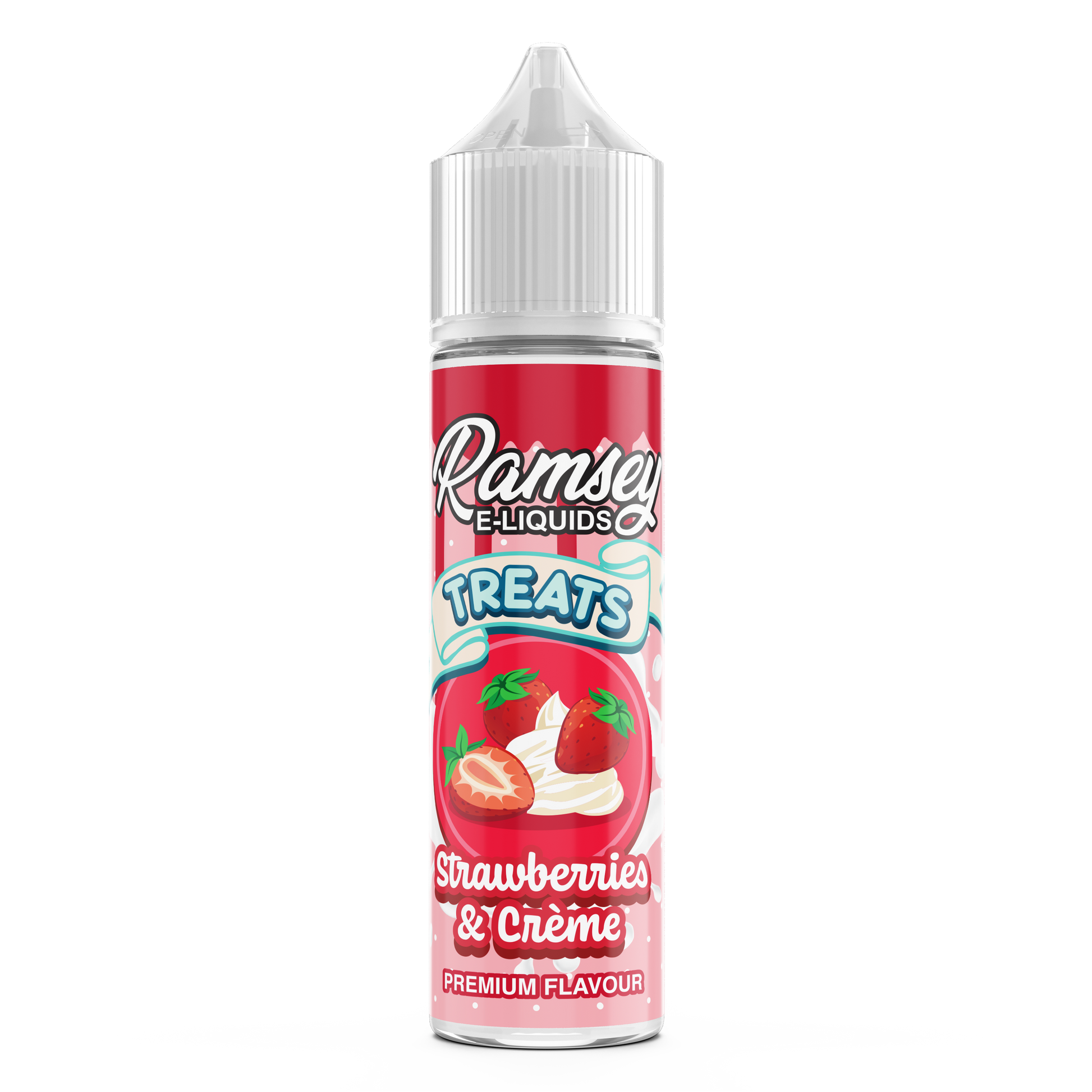 Ramsey E-Liquids Treats Strawberries Cream 0mg 50ml Shortfill E-Liquid