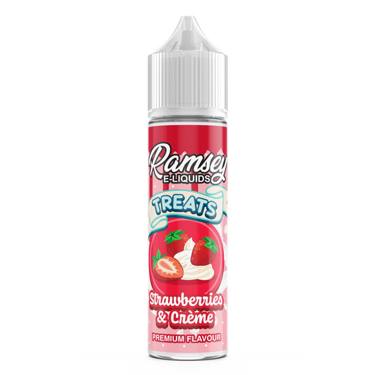 Ramsey E-Liquids Treats Strawberries Cream 0mg 50ml Shortfill E-Liquid