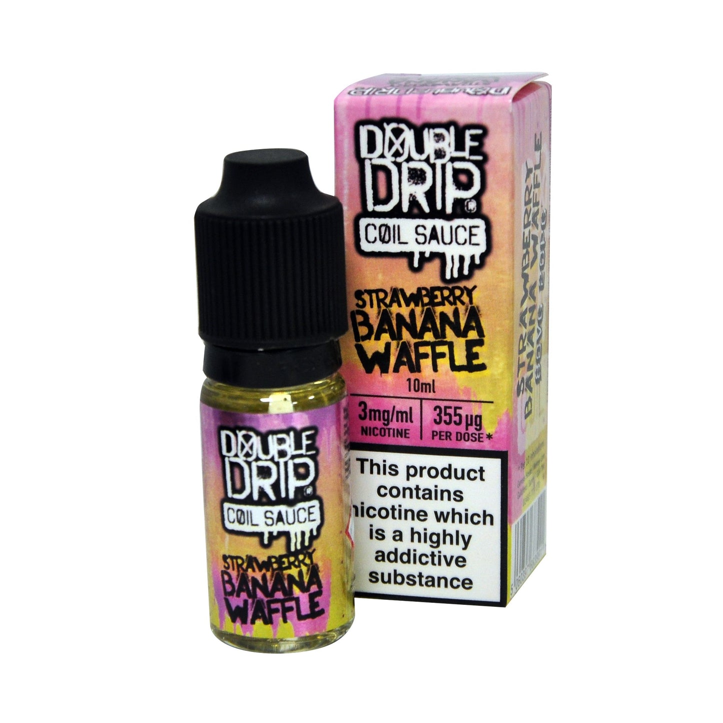 Double Drip Strawberry Banana Waffle Coil Sauce E-Liquid 10ml-3mg