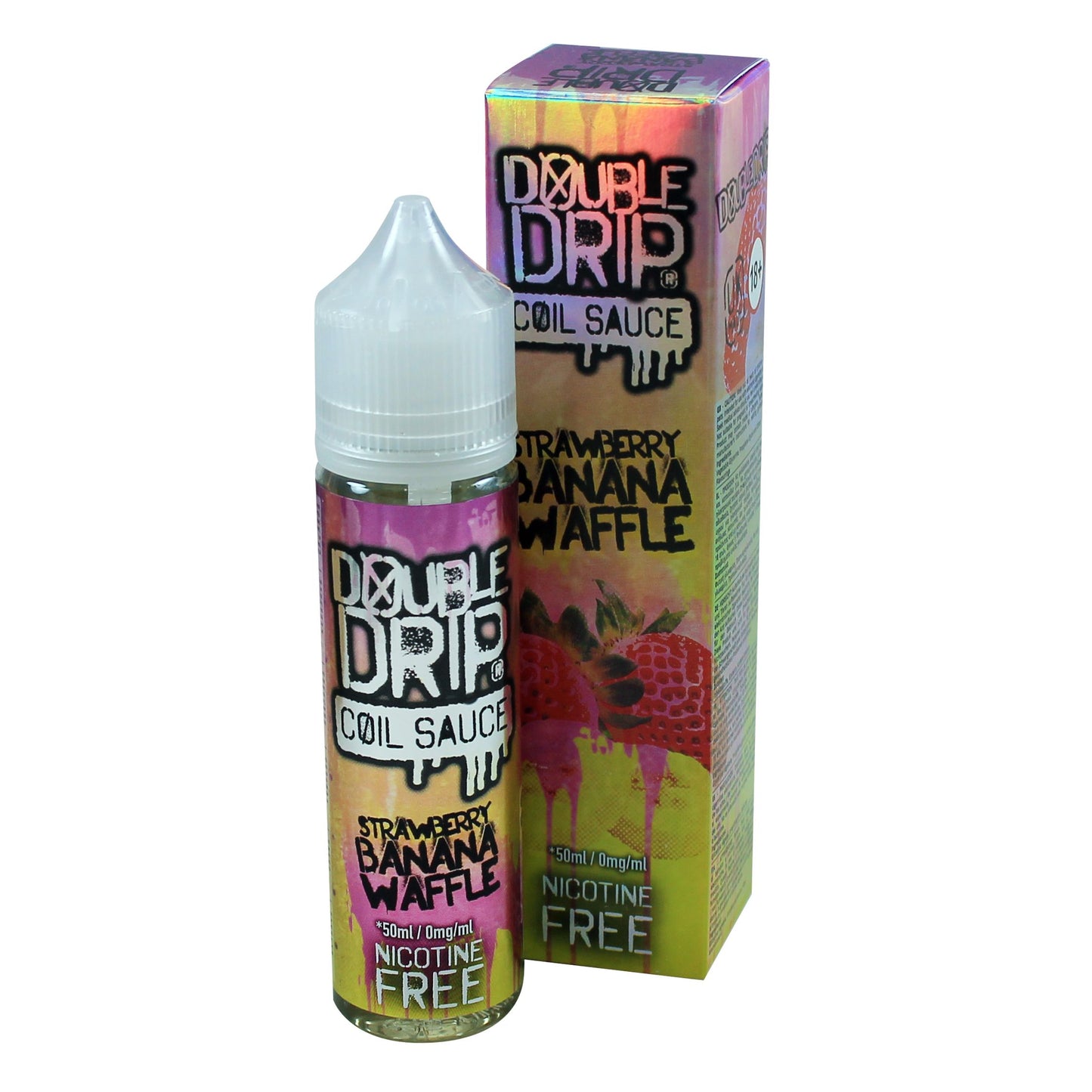 Double Drip Strawberry Banana Waffle 50ml Shortfill - 0mg