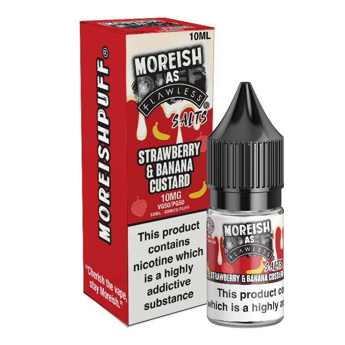 Strawberry Banana Custard Nic Salt by Moreish Puff - Nic Salts UK