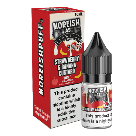 Strawberry Banana Custard Nic Salt by Moreish Puff - Nic Salts UK