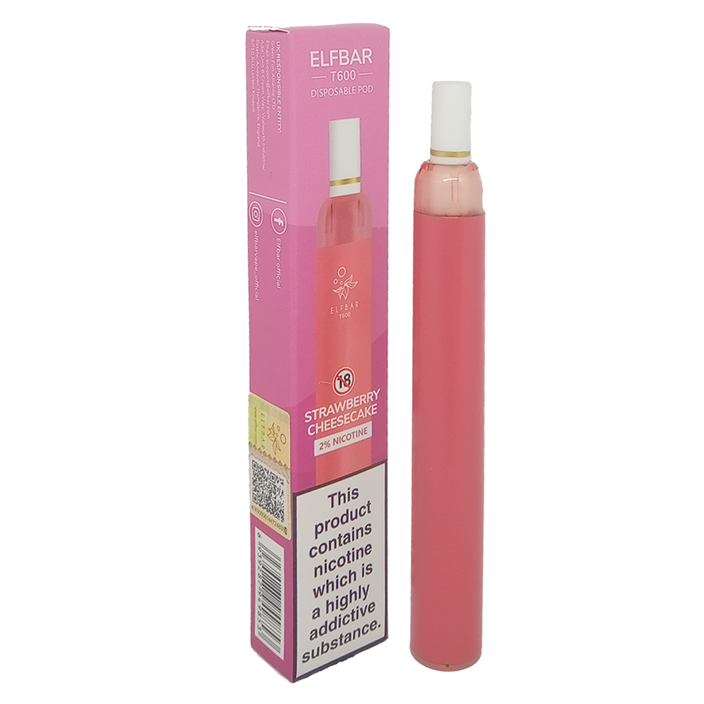 Elf Bar T600 Disposable Pod - Strawberry Cheesecake