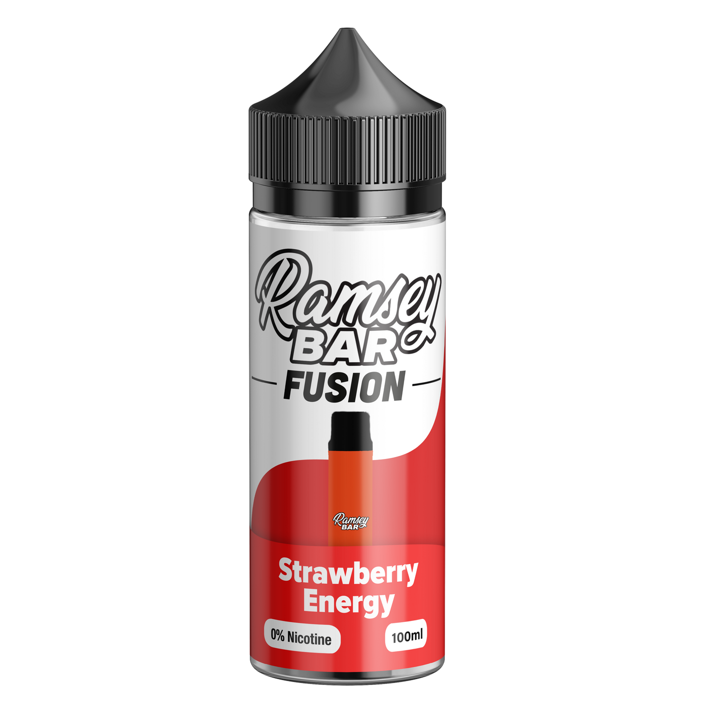 Ramsey Bar Fusion Strawberry Energy 100ml Shortfill E-Liquid