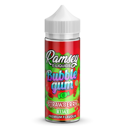 Ramsey E-Liquids Bubblegum Strawberry Kiwi 0mg 100ml Shortfill E-Liquid