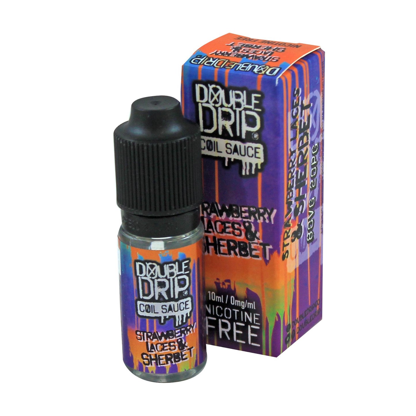 Double Drip Strawberry Laces & Sherbet E-Liquid 10ml-3mg