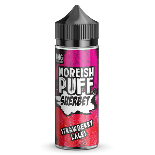 Strawberry Laces Sherbet E-Liquid by Moreish Puff 100ml Shortfill